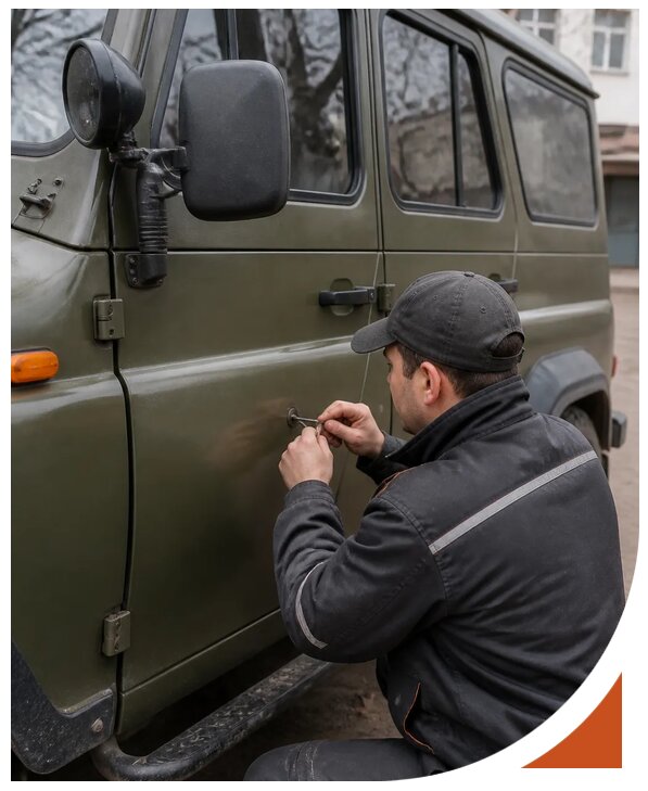 Профессиональное вскрытие автомобиля УАЗ без повреждений в Северске